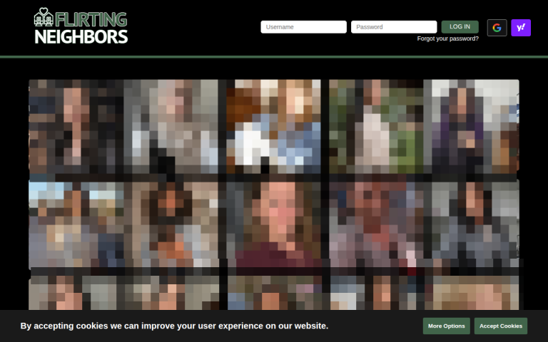 flirtingneighbors.com Reviews & Reviews Website Screenshot