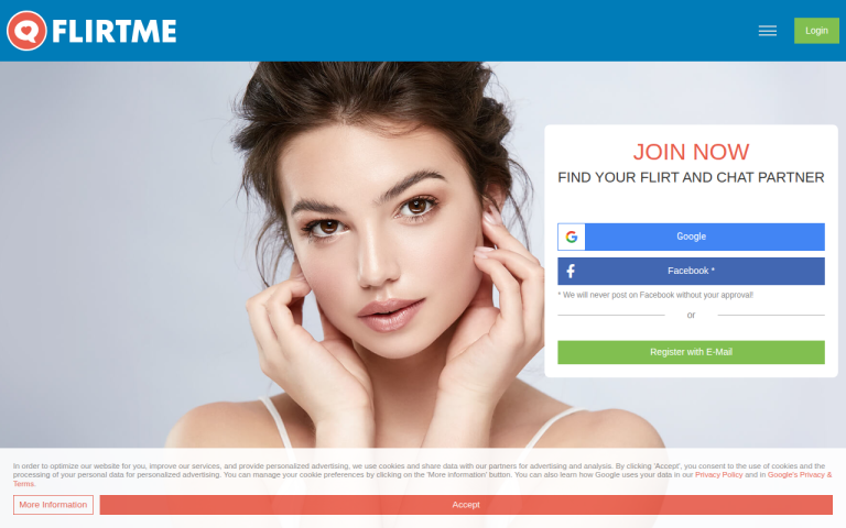 flirtme.com Reviews & Reviews Website Screenshot