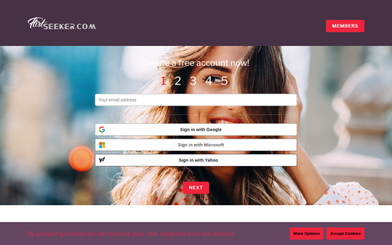 flirtseeker.com Reviews & Reviews Website Screenshot