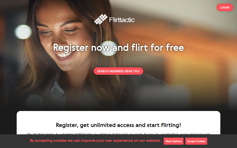 flirttactic.com Reviews & Reviews Website Screenshot