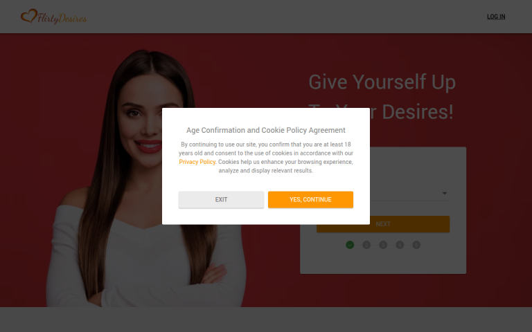 flirtydesires.com Reviews & Reviews Website Screenshot