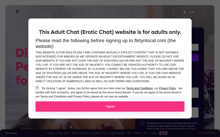 flirtynlocal.com Reviews & Reviews Website Screenshot