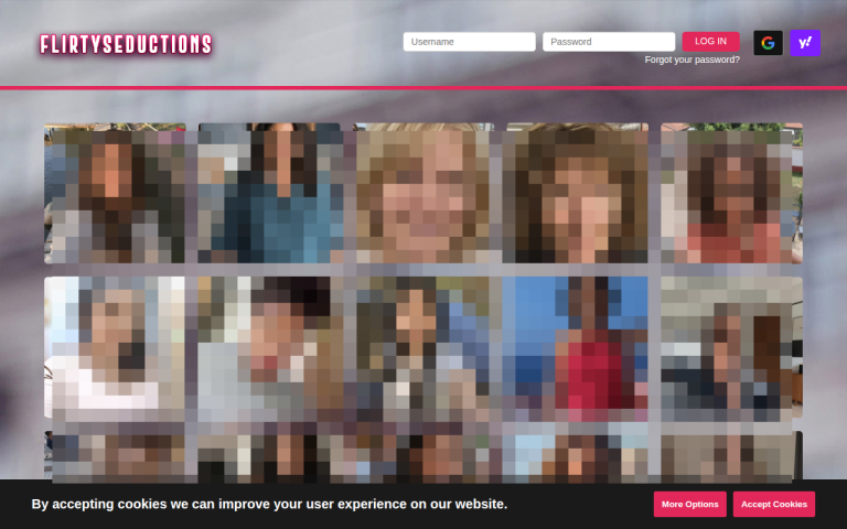 flirtyseductions.com Reviews & Reviews Website Screenshot