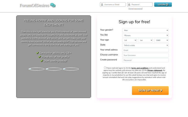 forumofdesires.com Reviews & Reviews Website Screenshot
