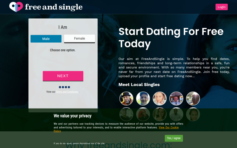 freeandsingle.com Reviews & Reviews Website Screenshot