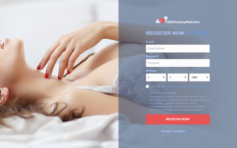 freehookupmatches.com Reviews & Reviews Website Screenshot