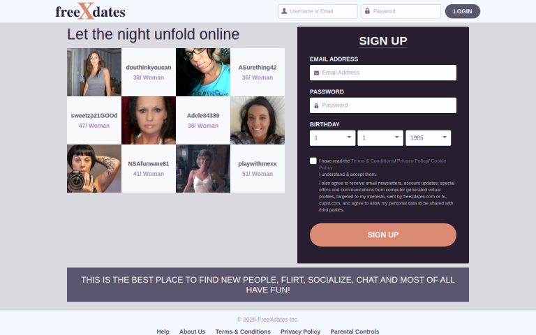 freexdates.com Reviews & Reviews Website Screenshot