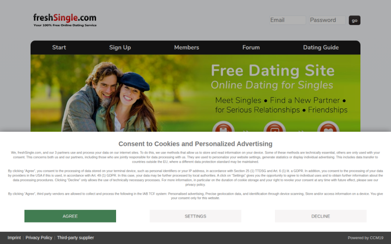 freshsingle.com Reviews & Reviews Website Screenshot