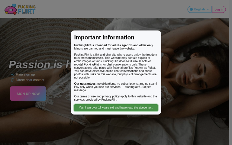 fuckingflirt.com Reviews & Reviews Website Screenshot