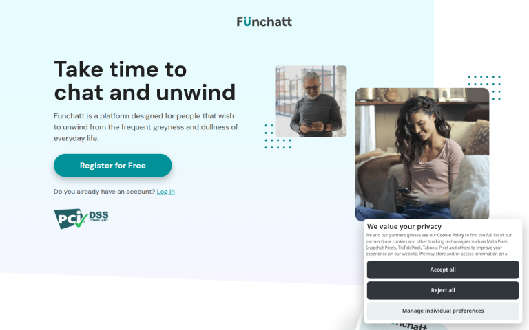 funchatt.com Reviews & Reviews Website Screenshot