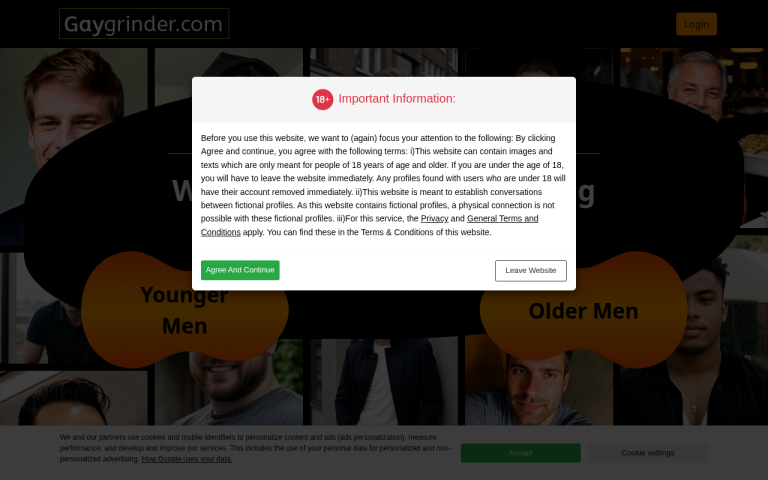 gaygrinder.com Reviews & Reviews Website Screenshot