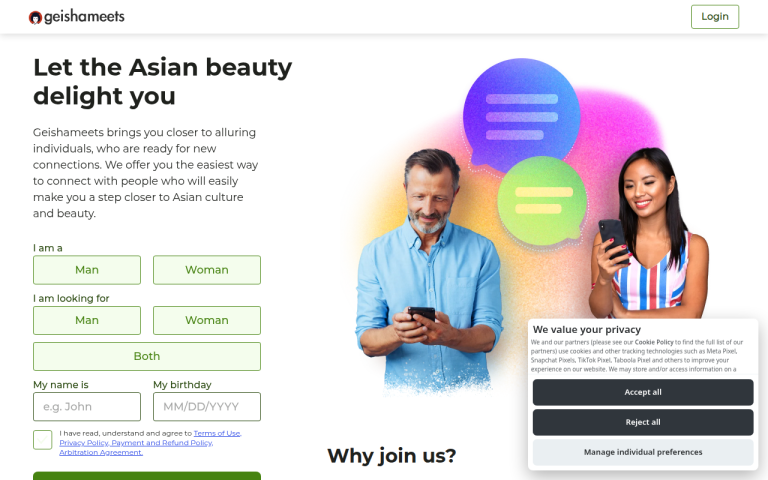 geishameets.com Reviews & Reviews Website Screenshot