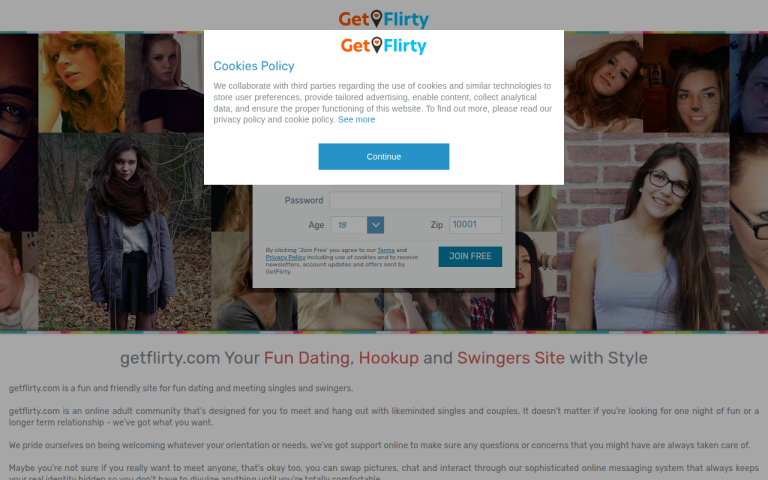 getflirty.com Reviews & Reviews Website Screenshot
