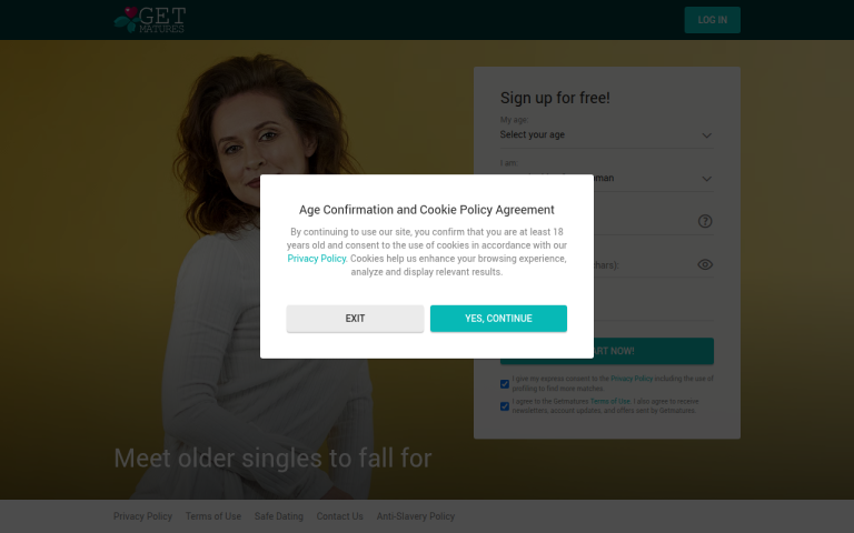 getmatures.com Reviews & Reviews Website Screenshot
