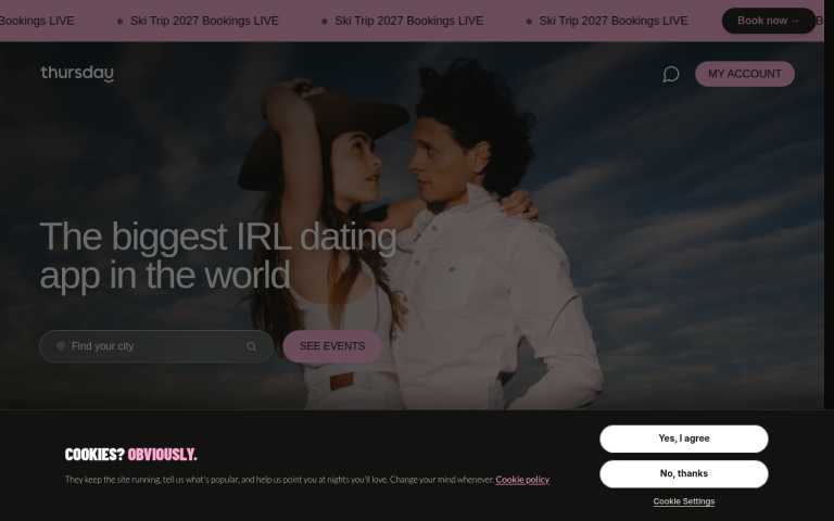 getthursday.com Reviews & Reviews Website Screenshot