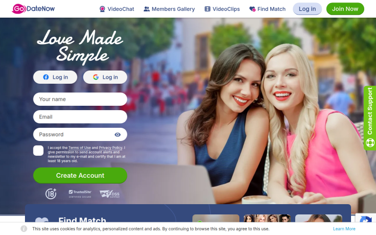 godatenow.com Reviews & Reviews Website Screenshot