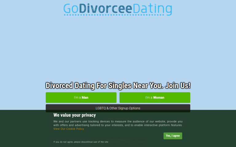 godivorceedating.com Reviews & Reviews Website Screenshot