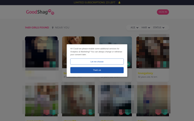good-shag.com Reviews & Reviews Website Screenshot