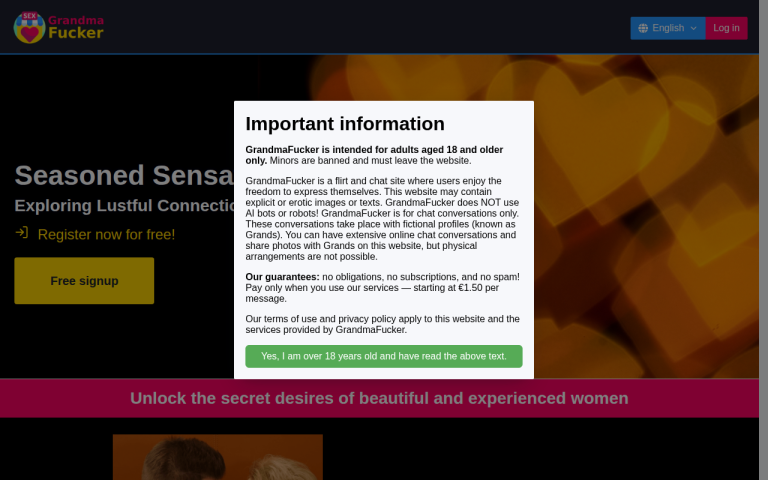 grandmafucker.com Reviews & Reviews Website Screenshot