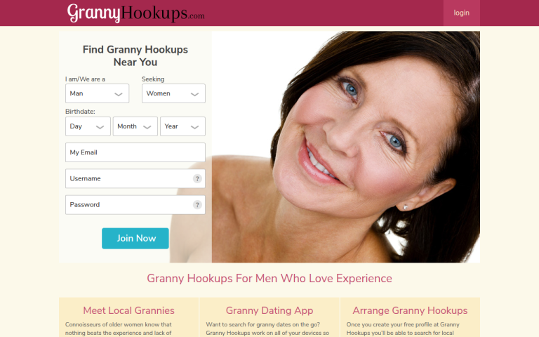 grannyhookups.com Reviews & Reviews Website Screenshot