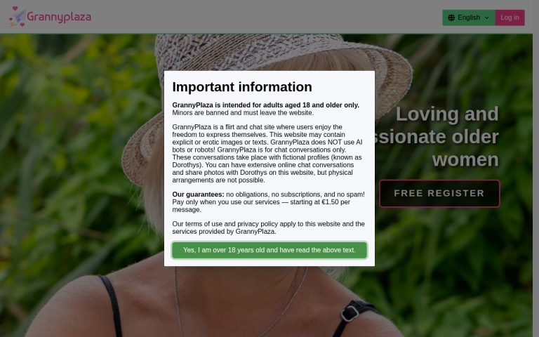 grannyplaza.com Reviews & Reviews Website Screenshot