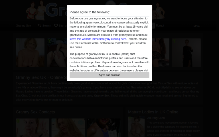 grannysex.uk Reviews & Reviews Website Screenshot