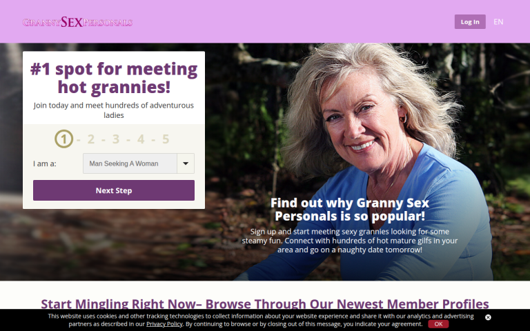 grannysexpersonals.com Reviews & Reviews Website Screenshot