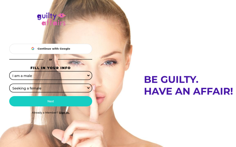 guiltyaffairs.com Reviews & Reviews Website Screenshot