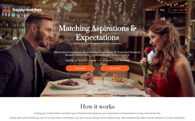 happymatches.com Reviews & Reviews Website Screenshot