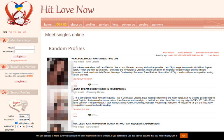 hitlovenow.com Reviews & Reviews Website Screenshot