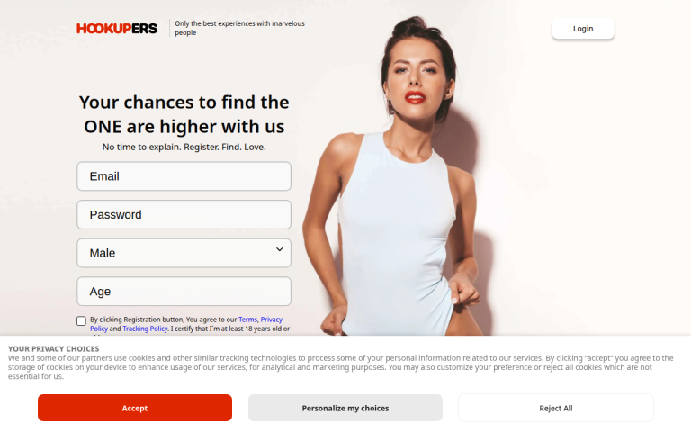 hookupers.com Reviews & Reviews Website Screenshot