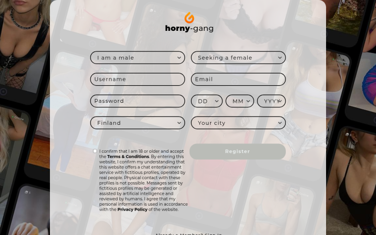 horny-gang.com Reviews & Reviews Website Screenshot