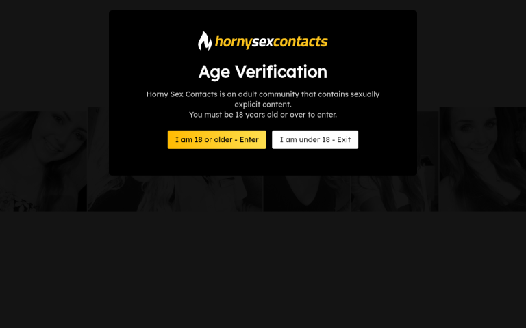 hornysexcontacts.com Reviews & Reviews Website Screenshot