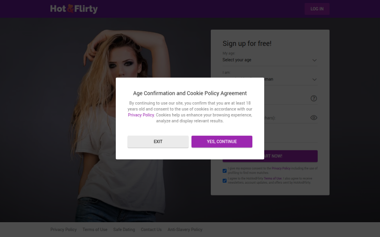 hotandflirty.com Reviews & Reviews Website Screenshot