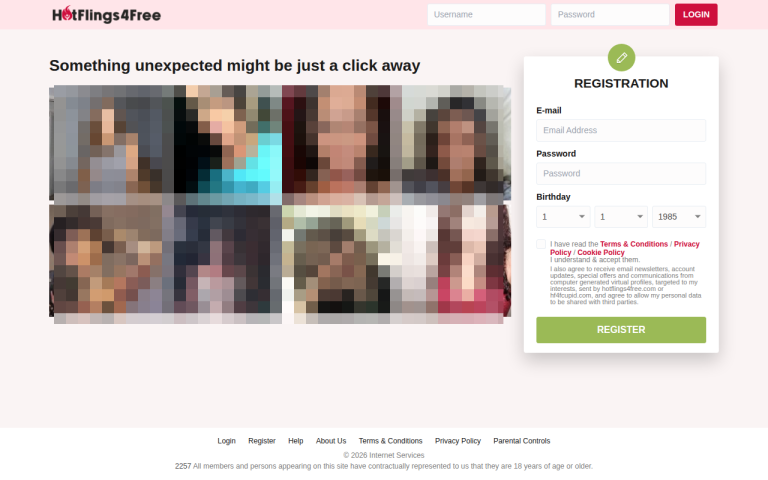 hotflings4free.com Reviews & Reviews Website Screenshot