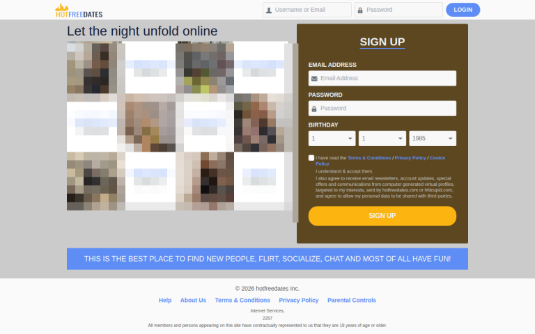 hotfreedates.com Reviews & Reviews Website Screenshot