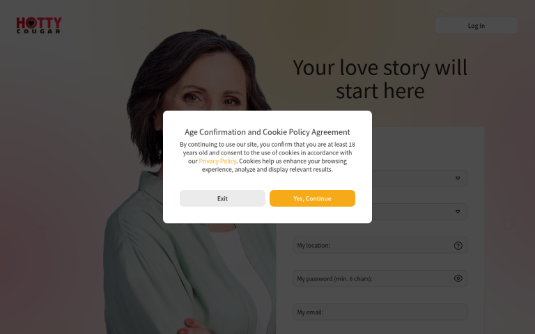 hottycougar.com Reviews & Reviews Website Screenshot