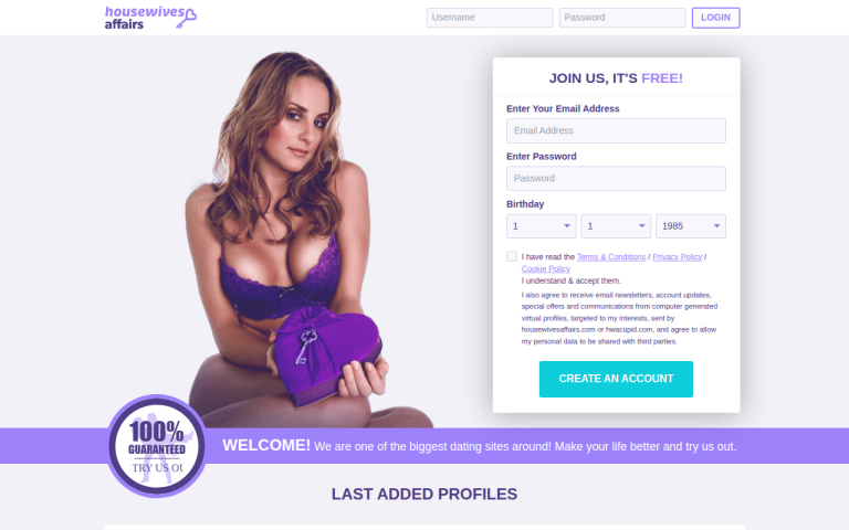 housewivesaffairs.com Reviews & Reviews Website Screenshot