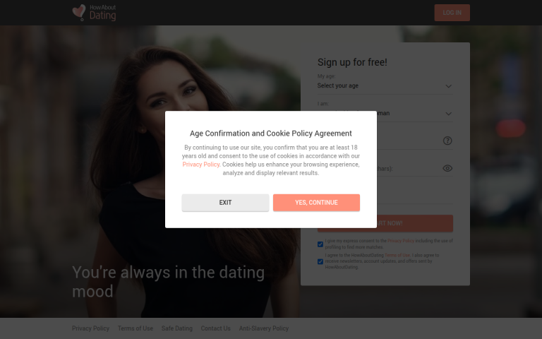howaboutdating.com Reviews & Reviews Website Screenshot