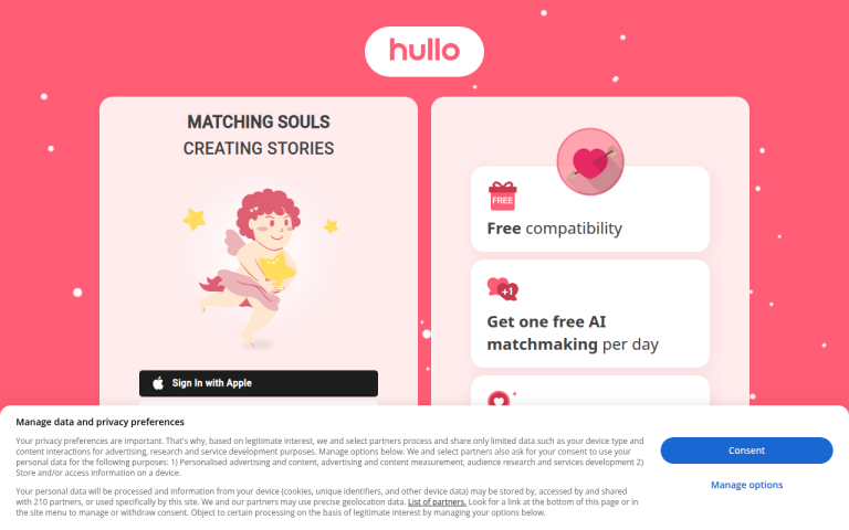 hullo.dating Reviews & Reviews Website Screenshot