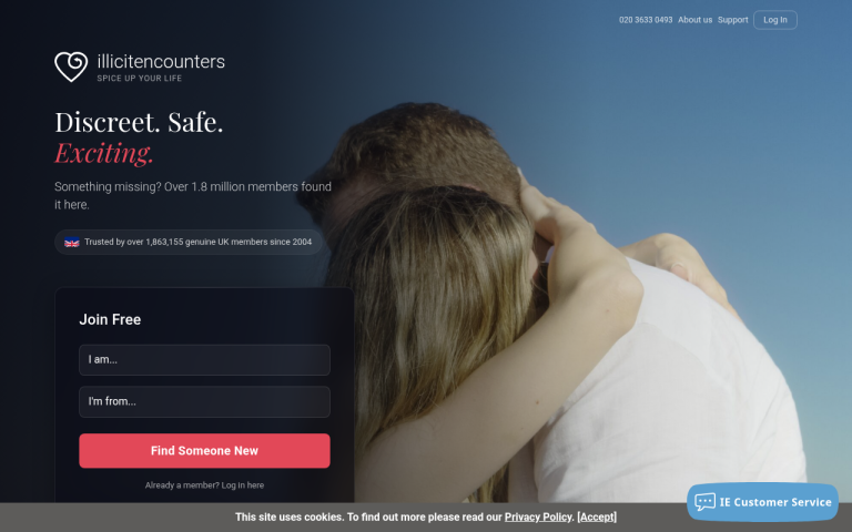 illicitencounters.com Reviews & Reviews Website Screenshot