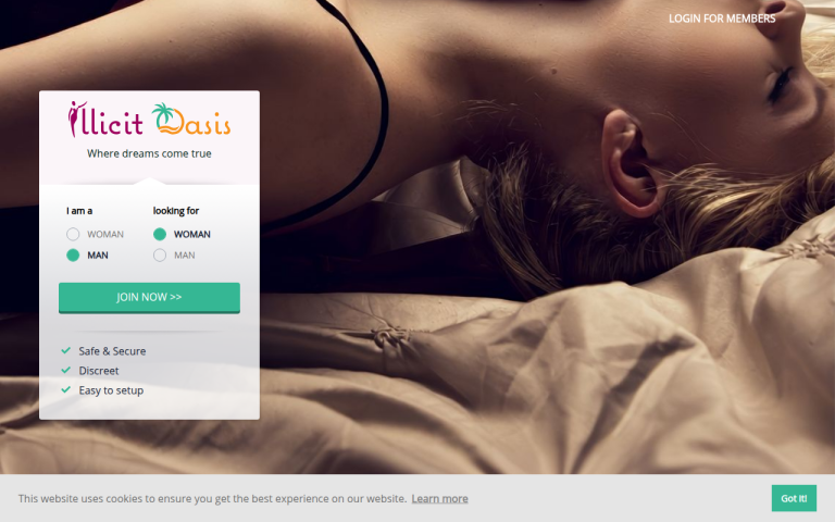 illicitoasis.com Reviews & Reviews Website Screenshot