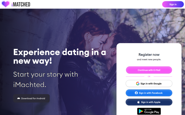imatched.app Reviews & Reviews Website Screenshot