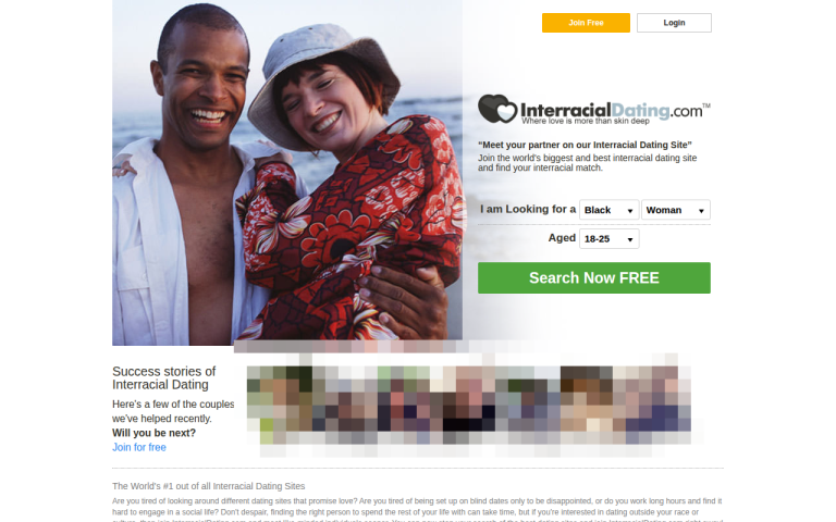 interracialdating.com Reviews & Reviews Website Screenshot