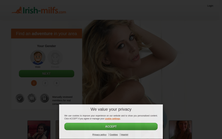 irish-milfs.com Reviews & Reviews Website Screenshot