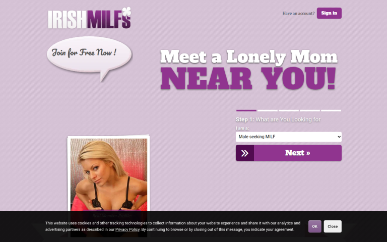 irishmilfs.net Reviews & Reviews Website Screenshot
