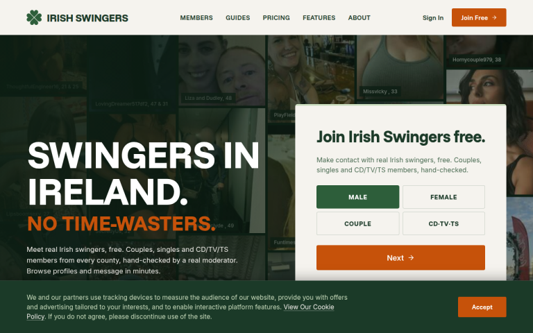 irishswingers.co Reviews & Reviews Website Screenshot