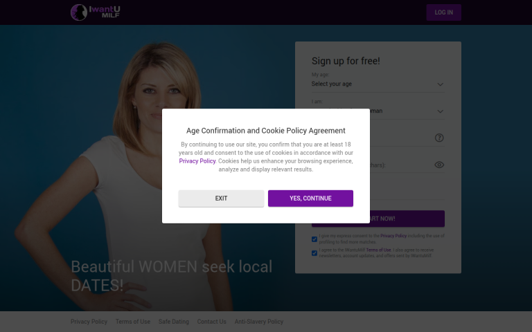 iwantumilf.com Reviews & Reviews Website Screenshot