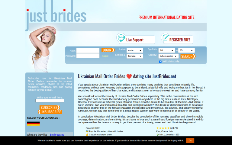 justbrides.net Reviews & Reviews Website Screenshot