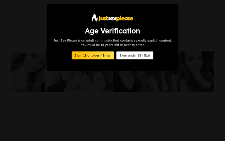 justsexplease.com Reviews & Reviews Website Screenshot
